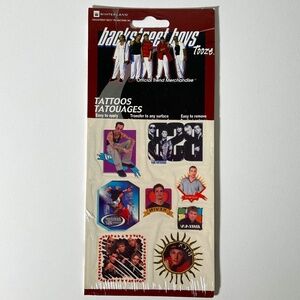 Backstreet Boys Tooze Temporary Tattoos Sealed
